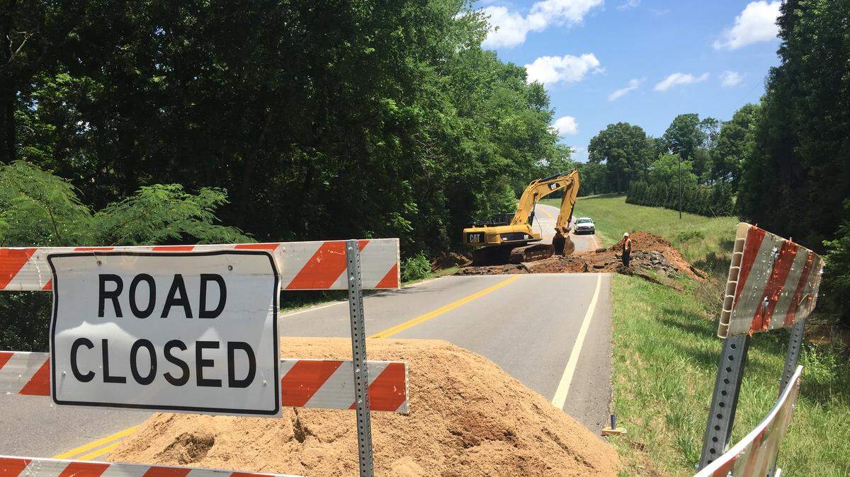 Part of McConnells Highway in York County is "indefinitely" closed after a sinkhole opened.