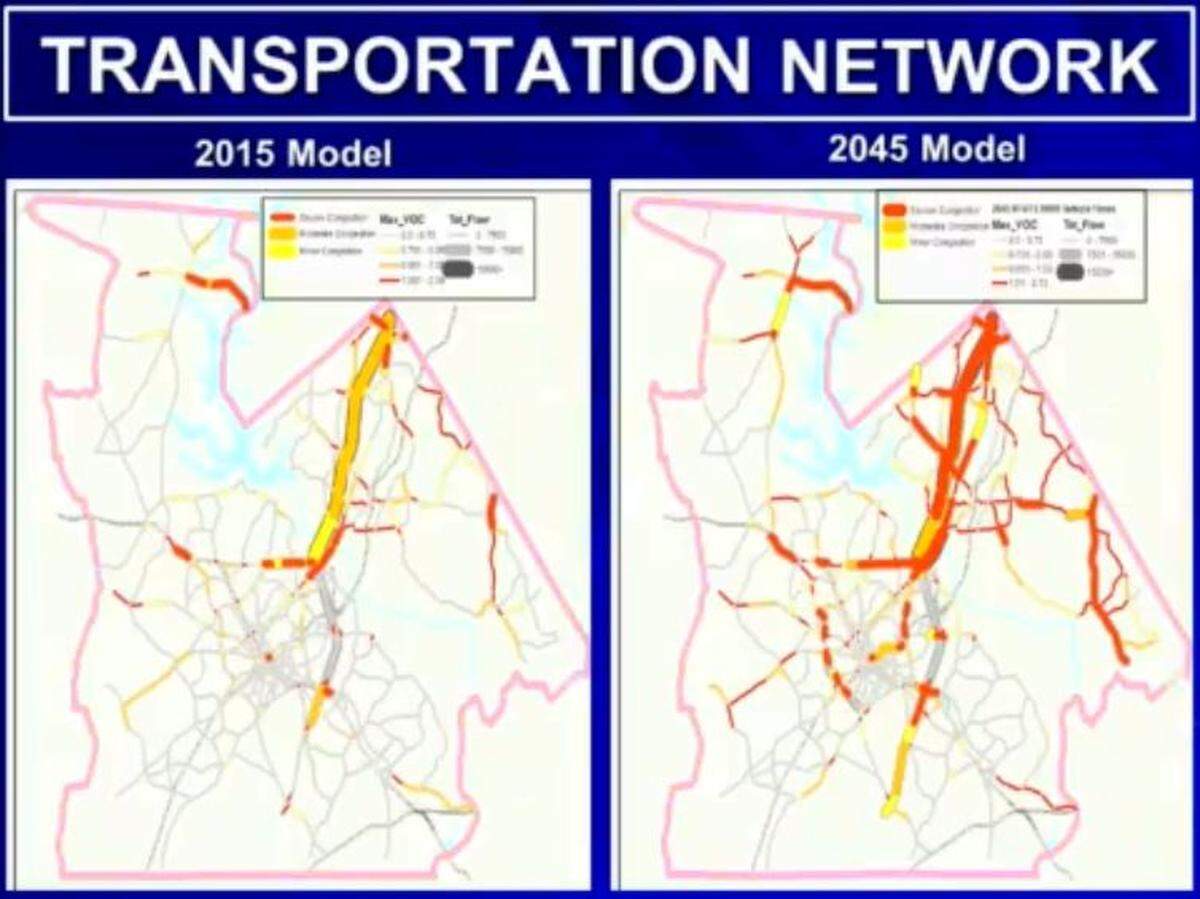 Traffic models show the next 30 years will bring much more traffic to York County.