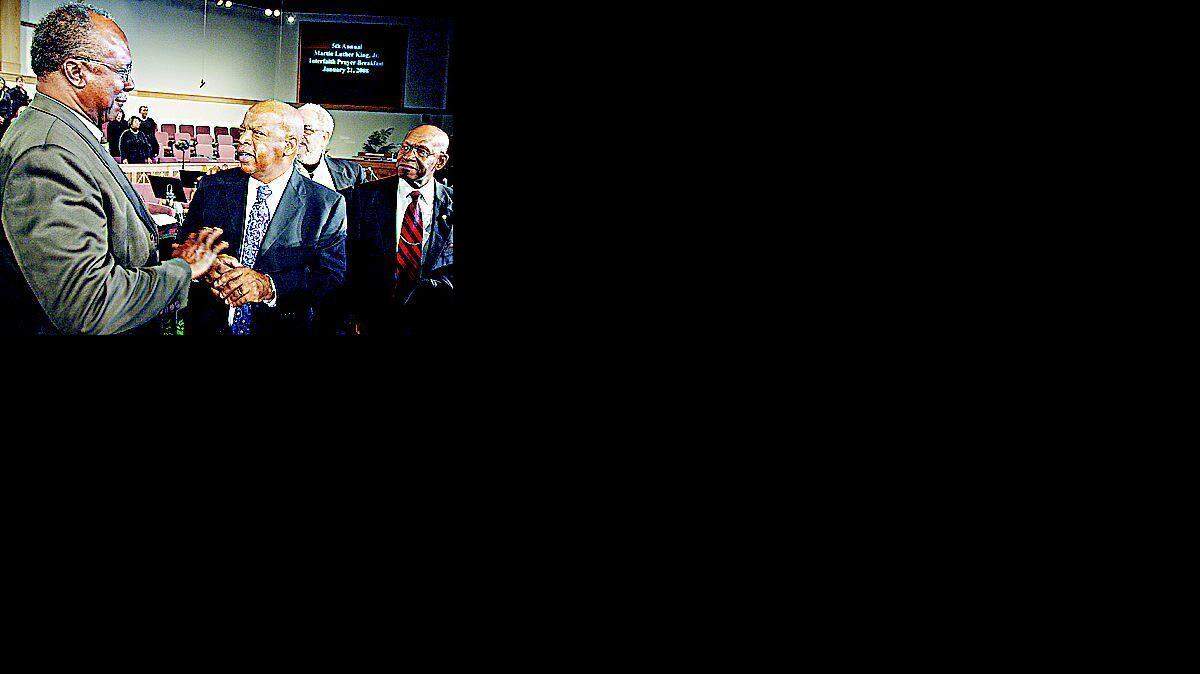 Photo 1: Headline: After 48 years, Lewis claims all is forgiven for bus station incident in Rock Hill