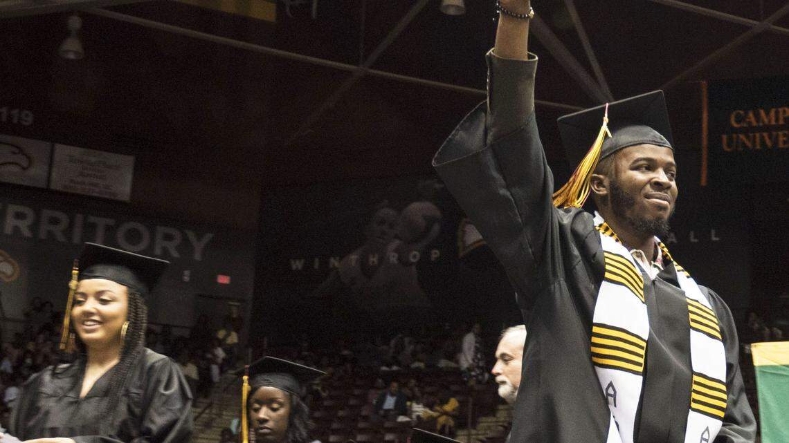 2 ceremonies. 700 students. Winthrop University graduates urged to 'Engage'