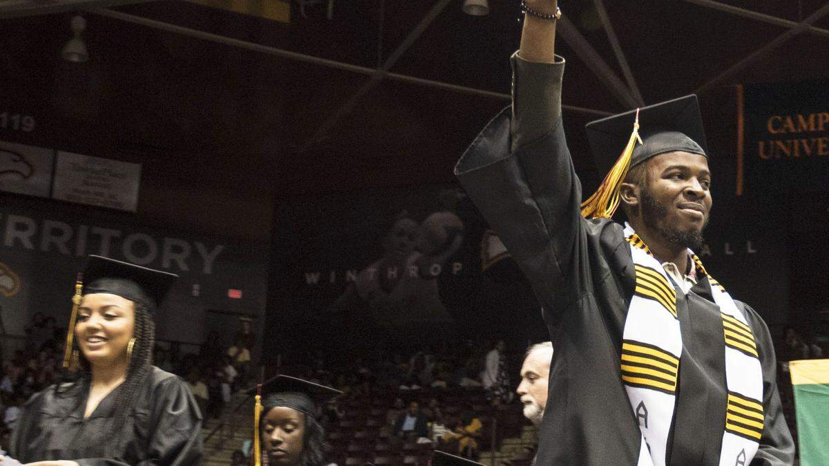 Julian Holland, a political science major and music minor from Sumter, graduated during Saturday morning's commencement ceremony at Winthrop University in Rock Hill. He served as student body vice president.