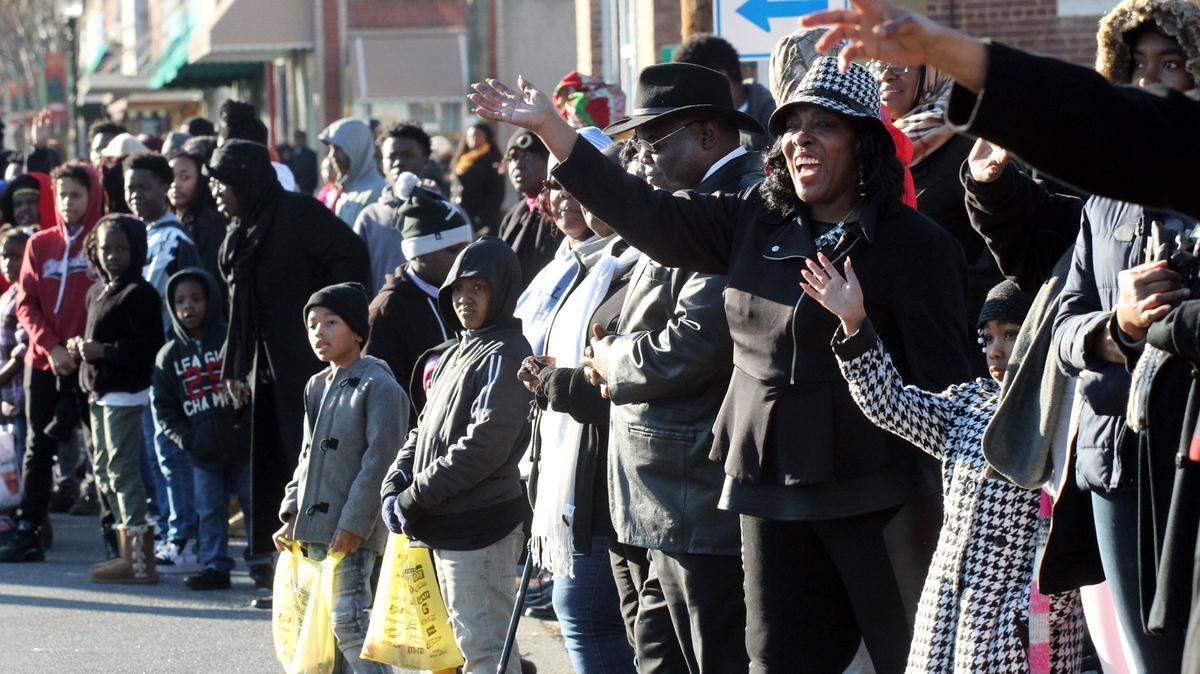 A large crowd watches the Chester County Martin Luther King Jr. parade Sunday in Chester.