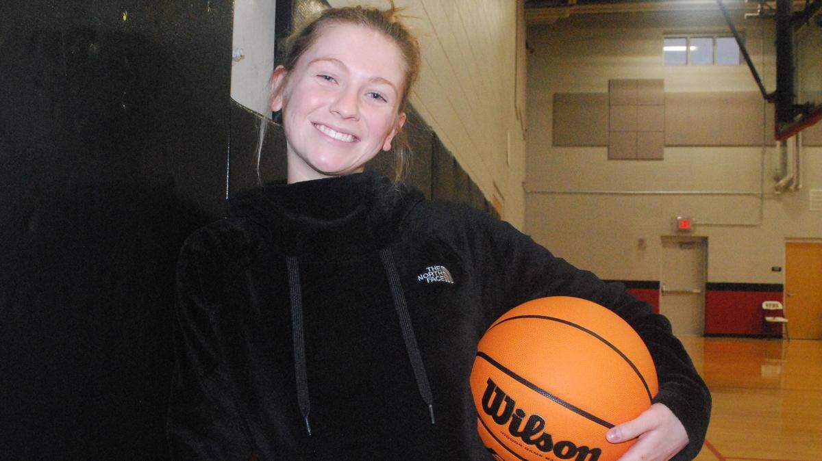 Senior Kelci Adams is just one of four basketball players to ever score more than 1,000 points in her career at Nation Ford.