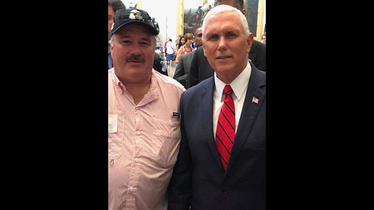 York County Councilman Robert Winkler visited the White House for the S.C. leaders conference and met Vice President Mike Pence in person during a tour of the Capitol.