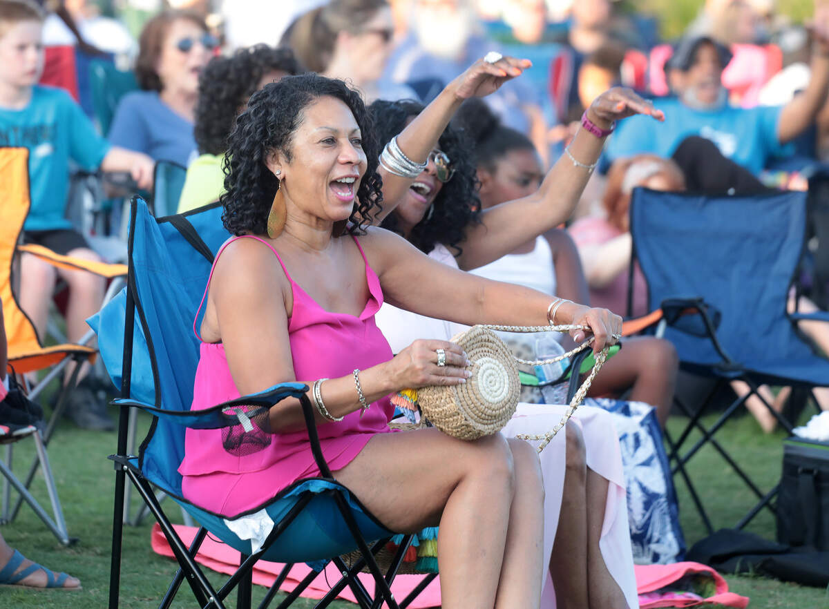 In this file photo, Deborah Welborn, left, and Vangela Freeman listen to the band “Plair” Friday at Fountain Park during the annual Juneteenth celebration. Juneteenth events in Fort Mill, Clover, York, Lancaster and Chester come before June 19 this year, while Rock Hill will celebrate June 21-23.