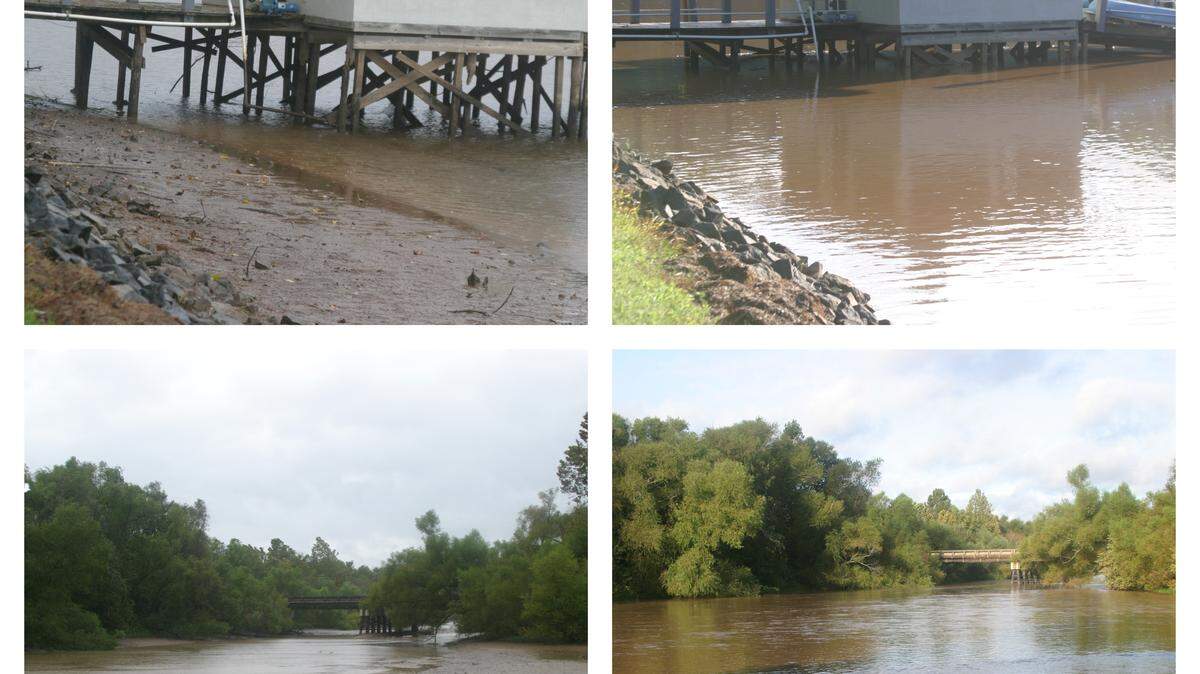 Lake Wylie resident Ed Lindsey sent photos of the lake just before then Hurricane Florence began pouring rain in the Carolinas, then again on Monday.