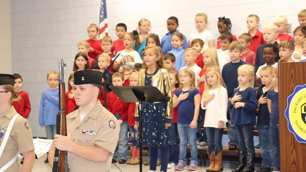 Hickory Grove-Sharon Elementary School in York hosted its annual Veterans Day program on Nov. 9.