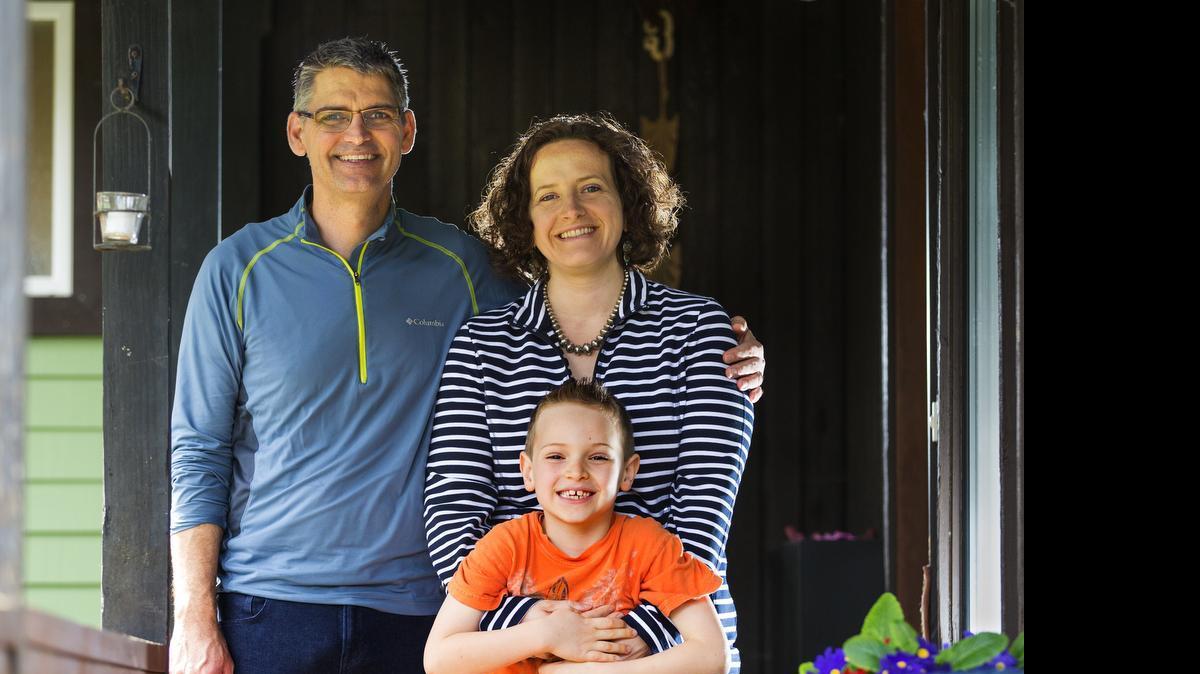 
Jennifer Ferdinand with her husband, Todd Parker, and their son, Jonah Parker, who turns 7 this month.
