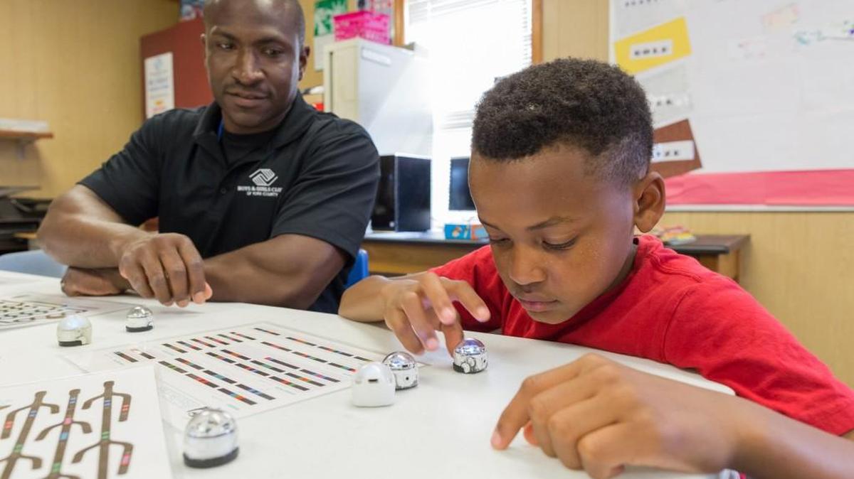 Help the Boys & Girls Clubs of York County to win $25,000 to support Healthy Habits in the State Farm Neighborhood Assist national contest. Pictured are site director Rashan Thornton and Jarel McCrorey of the Fort Mill Boys and Girls Club.