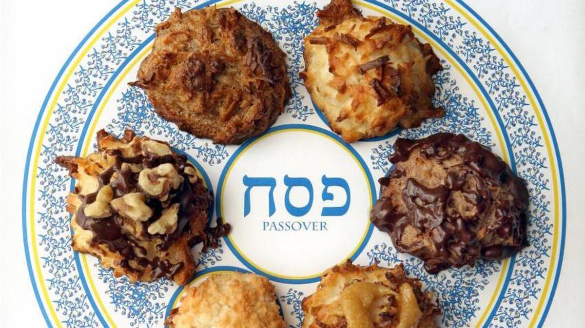 Macaroons, the traditional dessert for Passover seders, don’t have to be plain.