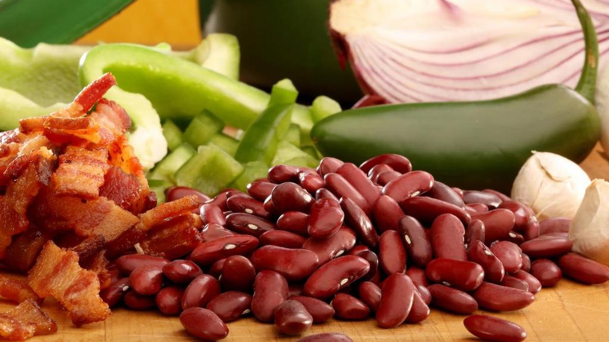 Making a pot of beans requires a simple cooking method: Put everything together in a pot, and simmer until done.