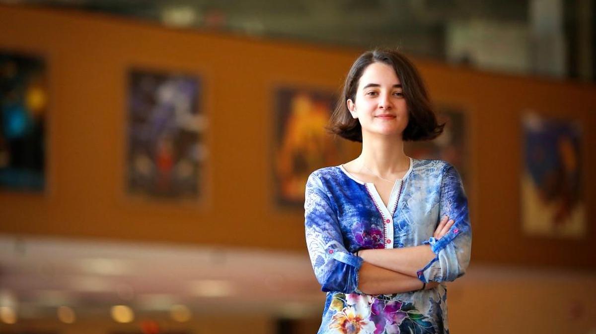 Agnesa Belegu is from war-torn Kosovo and has enrolled at UCF’s video game school to learn how to build a video game that will help spread empathy for her homeland.