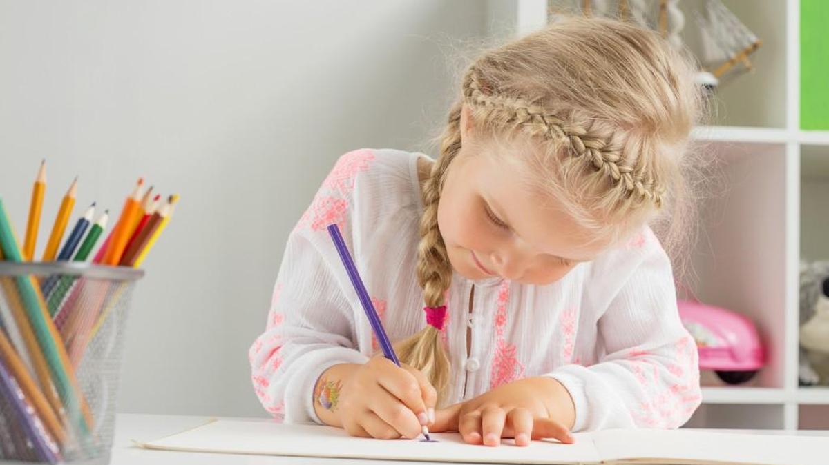 At a young age, all your child needs in terms of art education is your support and encouragement, a variety of supplies and a place where she can make a mess.