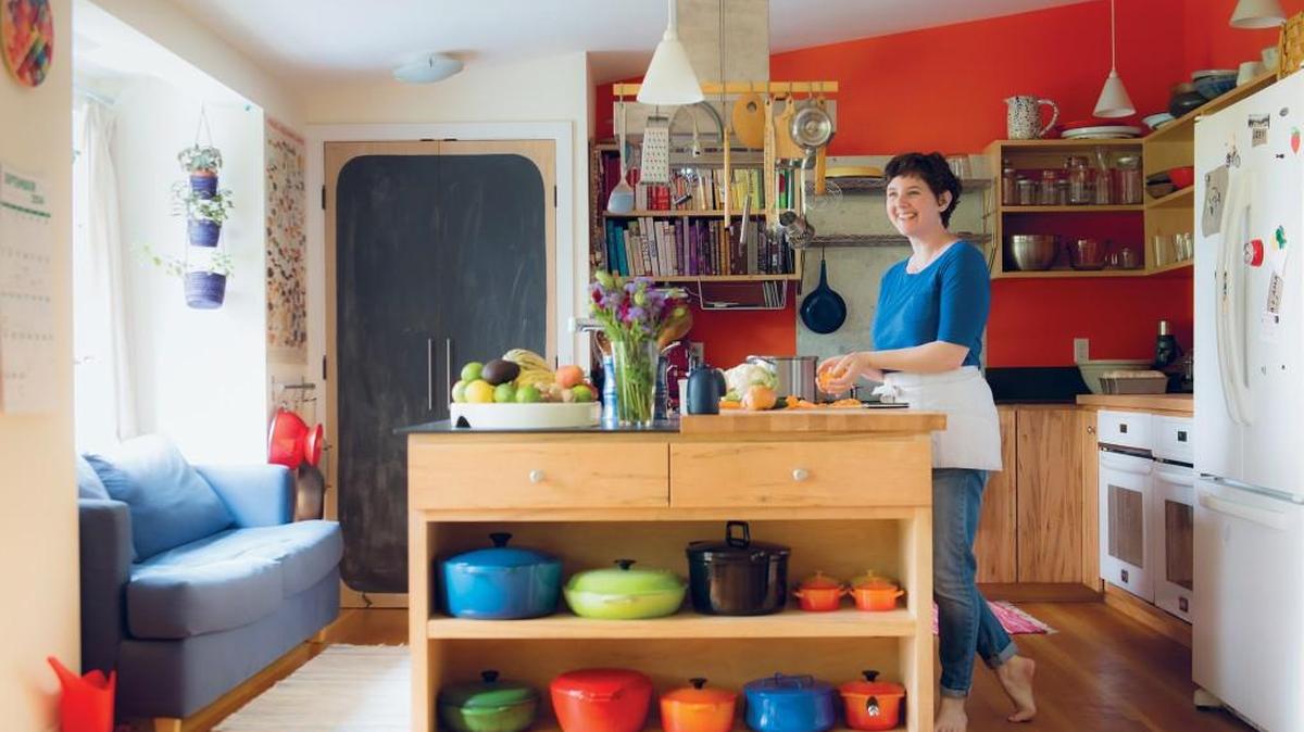 Don’t get caught up in rules and labels, says author Alana Chernila, shown in her Massachusetts kitchen.