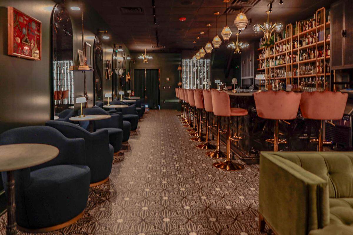 Table, bar and separate seating at Elsie’s will add to the speakeasy feel.