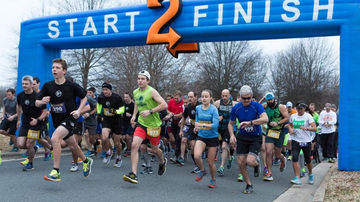 Runners take off at last year’s Joe Davis Run For Recovery. This year’s race is Jan. 6 at Walter Elisha Park, Fort Mill. Proceeds go to Keystone Substance Abuse Services.