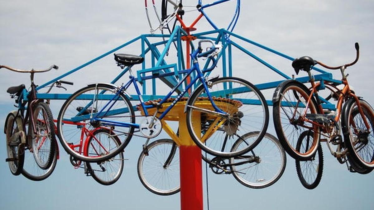 “The Bicycle Carousel” by Sean Mueller, in collaboration with Jarod Charzewski will be on display at the Arts Council of York County exhibit “reCYCLE.”