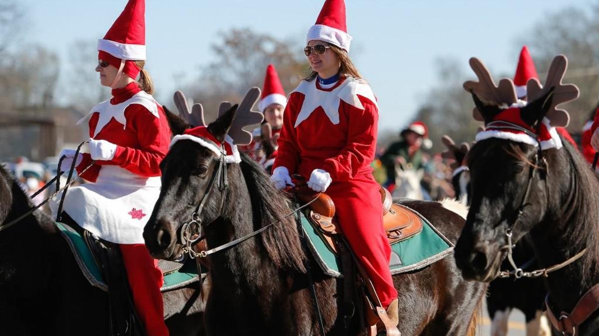 Lowrys annual Christmas parade Dec. 15 features horses, tractors and other farm equipment.