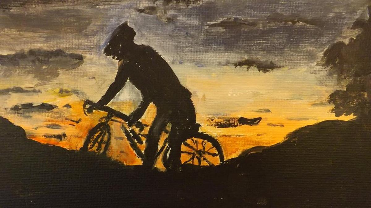 Freestyle features works by art students enrolled in watercolor and wet medium painting classes at the Fewell Park Recreation Center in celebration of the upcoming UCI BMX World Championship in Rock Hill.