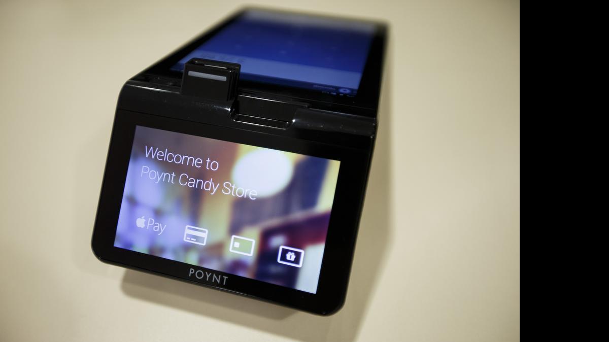 
A mobile payment terminal created by a Palo Alto, Calif.-based startup, Poynt. Despite early resistance from retailers and even consumers, momentum is now building toward making these tap-and-pay systems a widespread consumer habit.
