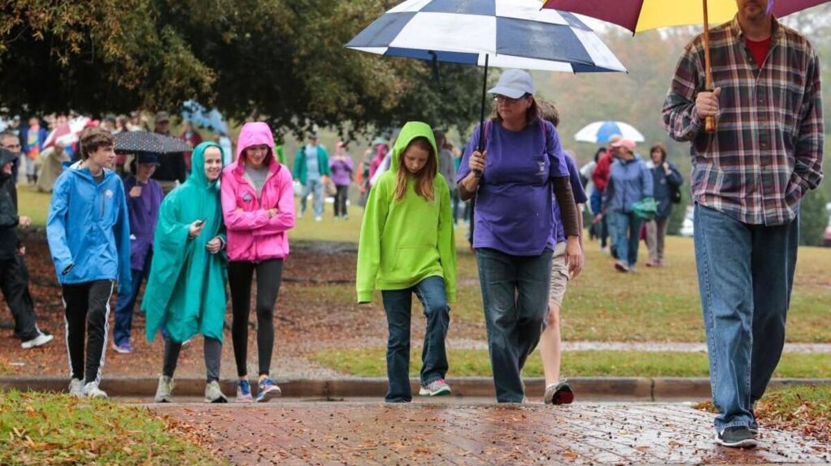 Rain didn’t dampen last year’s Eastern York County CROP Walk kicks off at Winthrop University. This year’s 39th walk is Nov. 6 at Winthrop.