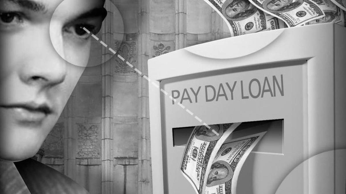 300 dpi Rick Nease illustration of computer labeled "PAYDAY LOAN" spitting out cash. Detroit Free Press 2010<p> 04000000; FIN; krtbusiness business; krtcampus campus; krtnational national; krt; mctillustration; 04006002; bank; banking; BNK; krtfinancialservice financial services; krtnamer north america; krtusbusiness; u.s. us united states; atm; de contributed nease; payday; 2010; krt2010