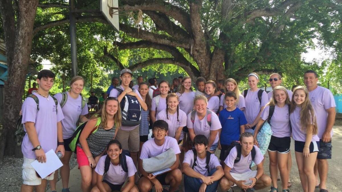 Fourteen students and three chaperones from Westminster Catawba Christian School went on a mission trip to Juan Tomas in Santo Domingo, Dominican Republic. It’s the 10th year a team has made the trip to conduct Vacation Bible school, paint and make repairs at schools and playgrounds.