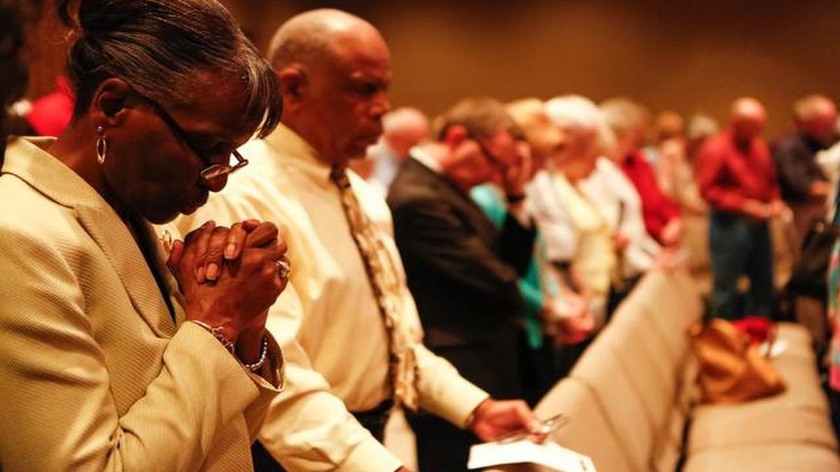 
Westminster Presbyterian Church on Tuesday hosted a multicultural, interdenominational Christian gathering, “Seeking God Together,” to pray for revival and spiritual awakening. Several local churches participated.
