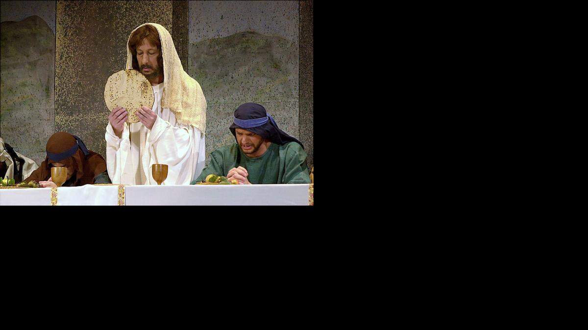 
Maundy Thursday services at local churches will remember the last supper of Jesus Christ, depicted here by actors in a passion play. 
