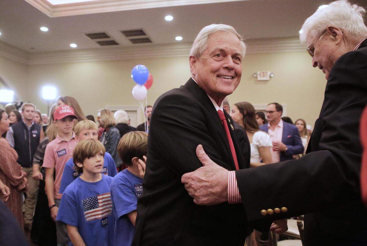 U.S. Congressman Ralph Norman celebrates his re-election Wednesday, Nov. 5, 2024 at the Magnolia Room in Rock Hill, S.C.