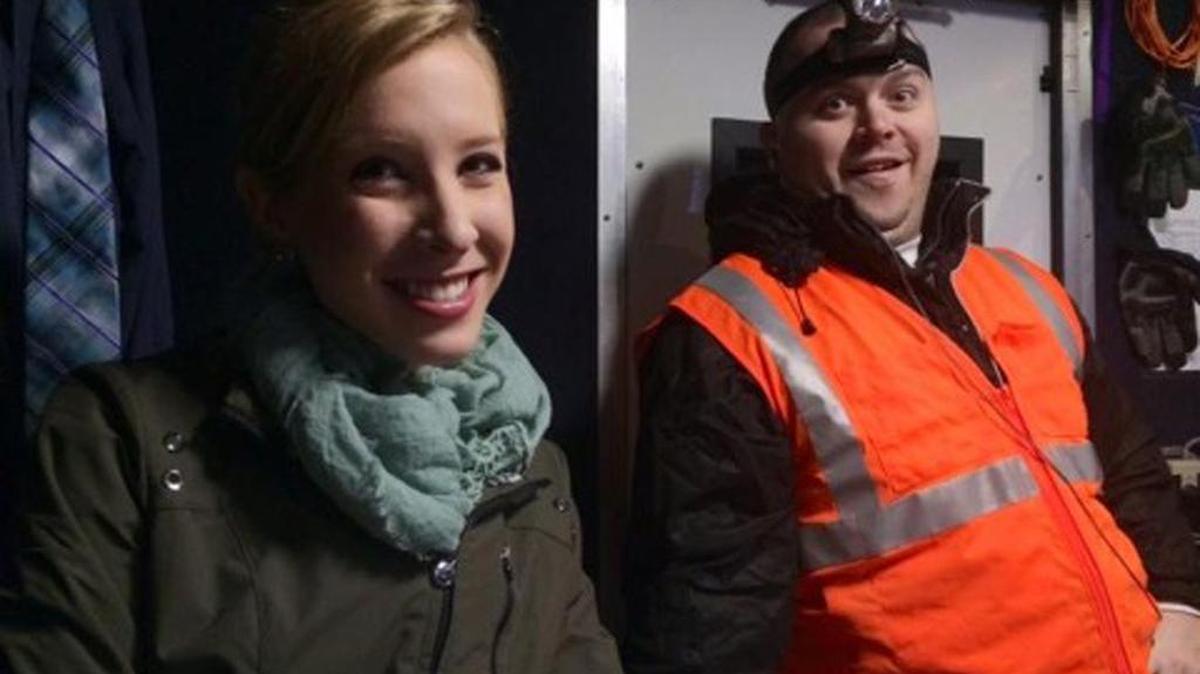 
This undated photograph made available by WDBJ-TV shows reporter Alison Parker, left, and cameraman Adam Ward. Parker and Ward were fatally shot during an on-air interview, Wednesday, Aug. 26, 2015, in Moneta, Va. Authorities identified the suspect as fellow journalist Vester Lee Flanagan II, who appeared on WDBJ-TV as Bryce Williams. Flanagan was fired from the station in 2013. (Courtesy of WDBJ-TV via AP) 
