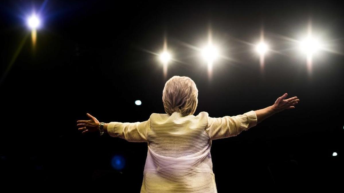 Hillary Clinton becomes the first woman to run as the presidential candidate of a major U.S. political party.