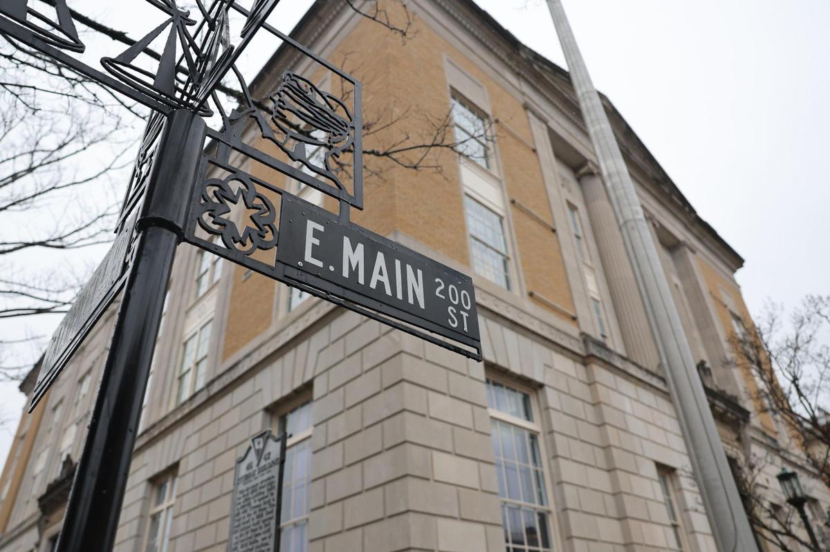 The Tom S. Gettys Center, shown here, is a former post office and courthouse that houses artist studios.
