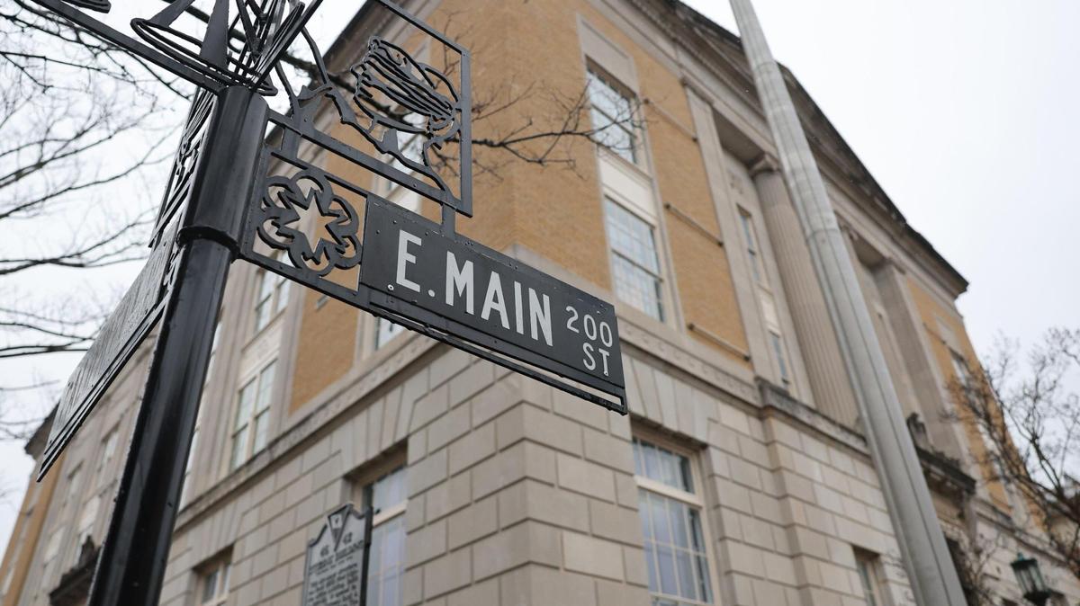 The Tom S. Gettys Center, shown here, is a former post office and courthouse that houses artist studios. It’s now been sold to a company that is making plans to develop it into a restaurant.
