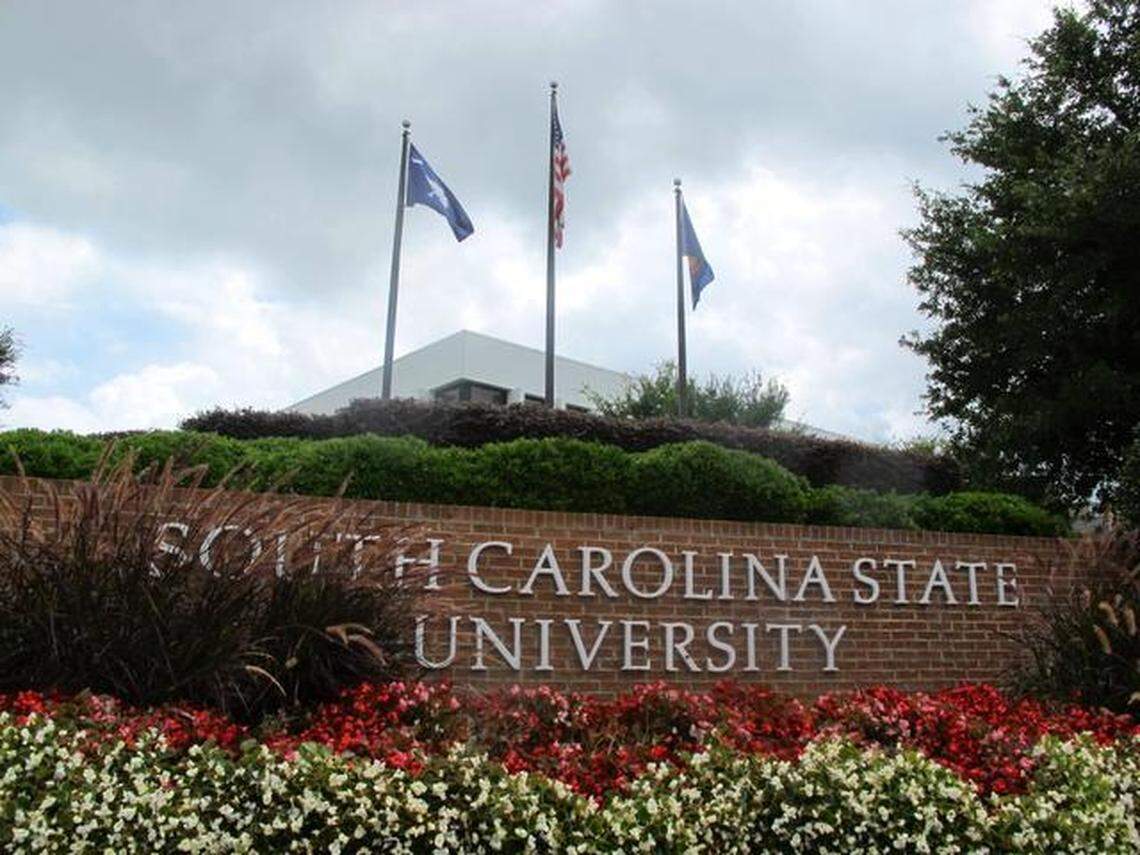 The entrance to to South Carolina State University in Orangeburg.