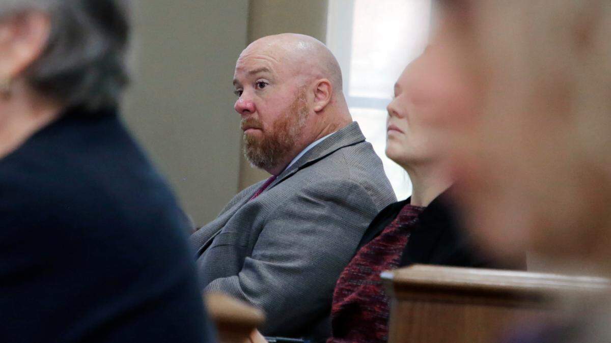 Republican Everett Stubbs listens during the York County Board of Registration and Elections meeting Friday, Nov. 8, 2024 in York, S.C. Stubbs had a 30 vote lead over Democrat Mike Fanning in the District 17 race after election day.