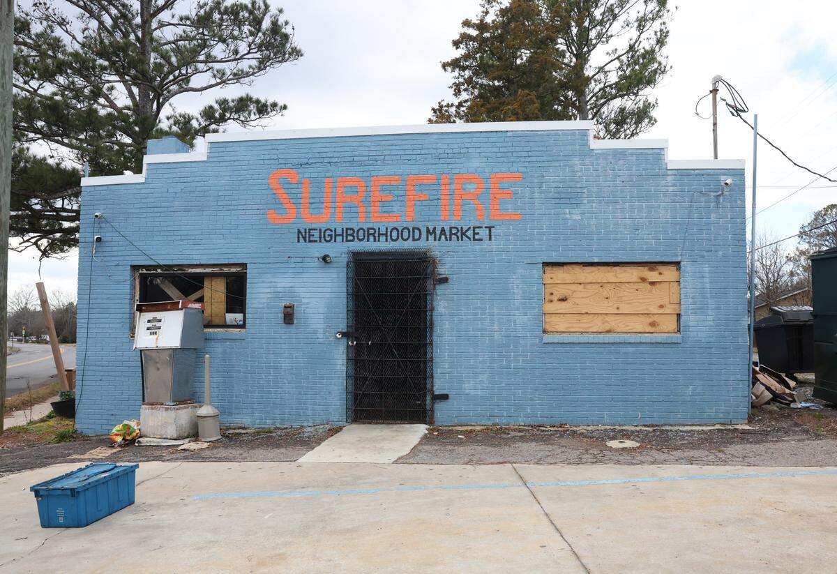 The Surefire Neighborhood Market in the Sunset Park area of Rock Hill burned July, 2024. There aren’t immediate plans to reopen it.