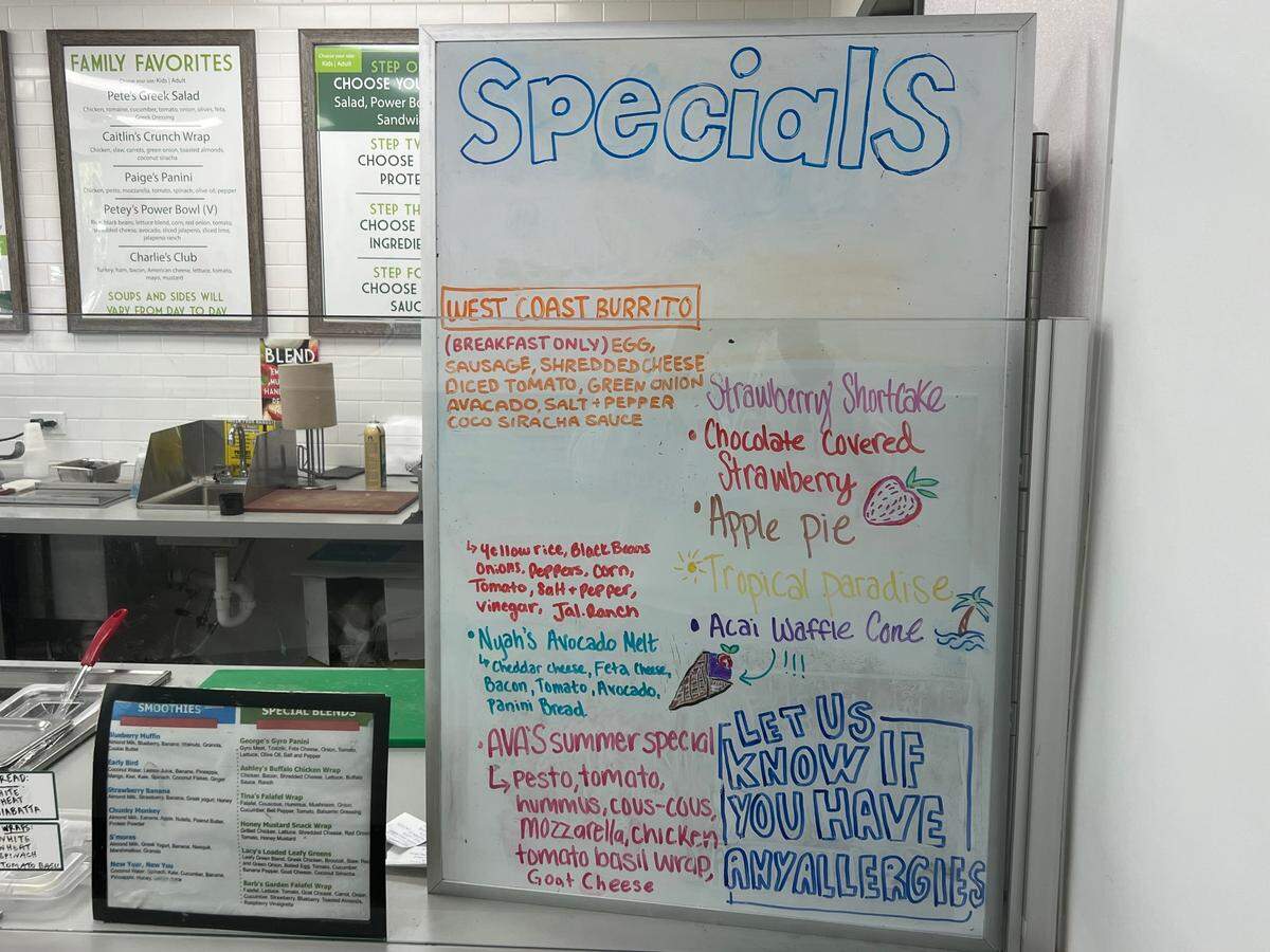 Blend offers a create-your-own option, along with several signature entrees.