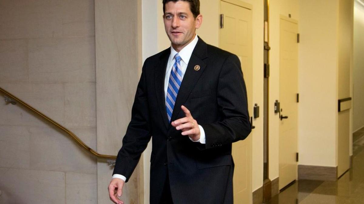 Rep. Paul Ryan, R-Wis. walks from his office on Capitol Hill in Washington on Friday. Ryan, on his way to becoming House Speaker and second in line to the presidency, says Congress must change its ways.