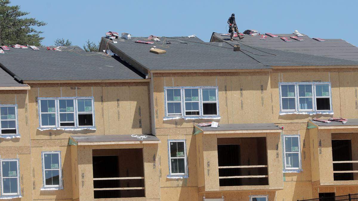 The Trinity Townes development is under construction in Tega Cay.