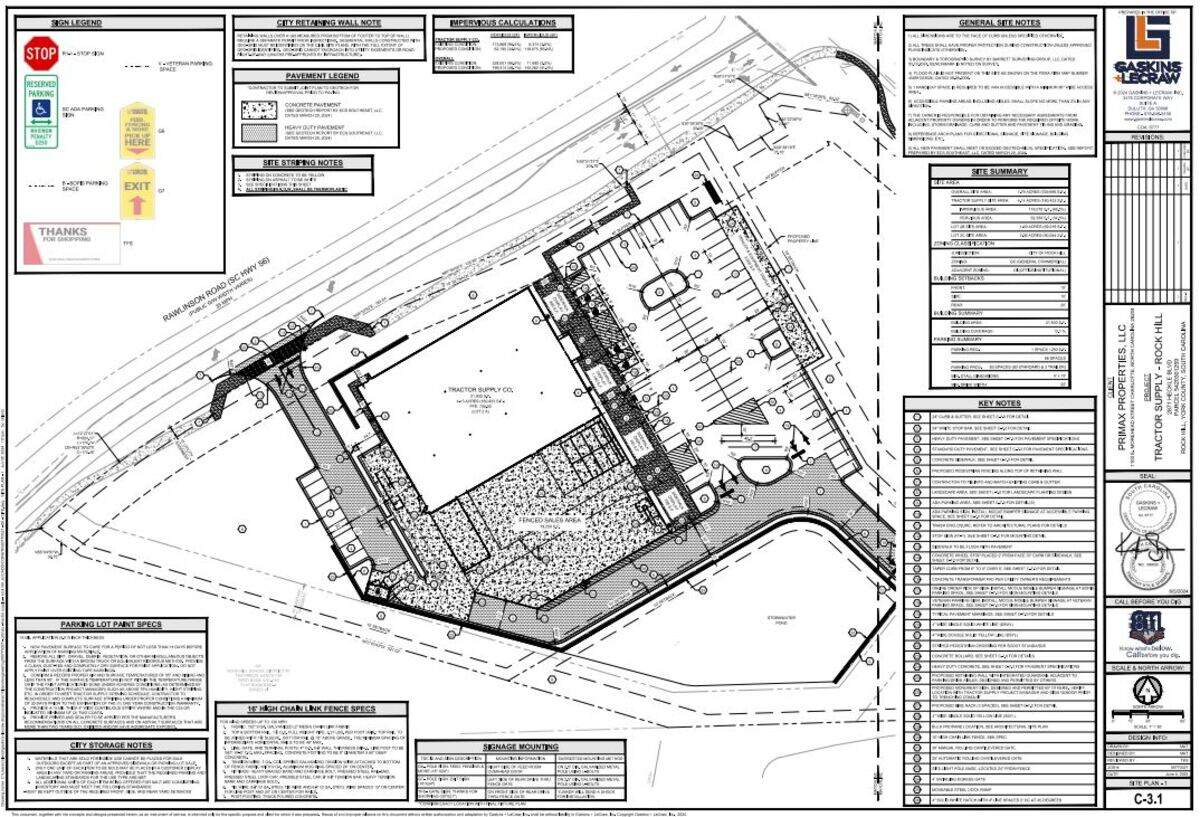 A new Tractor Supply Co. store is proposed for the Newport area of Rock Hill.
