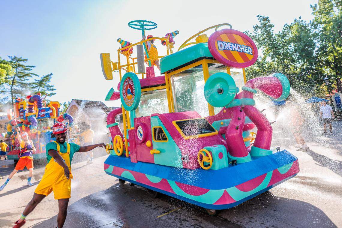 A summer water parade is one of several new features this year at Carowinds, which opens Saturday.