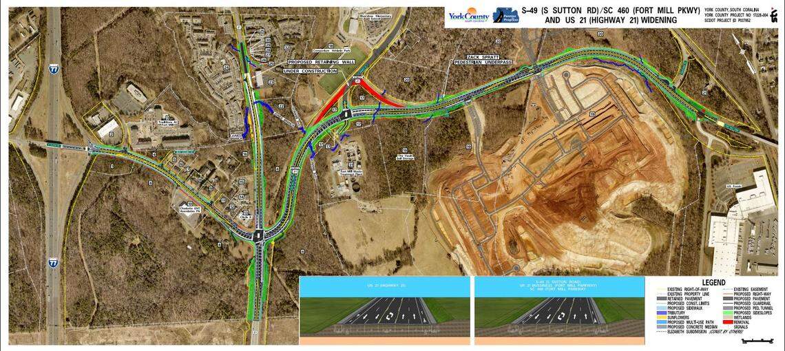Pennies for Progress has plans to widen Fort Mill Parkway to five lanes, west of Brickyard Road where hundreds of acres are being developed now.