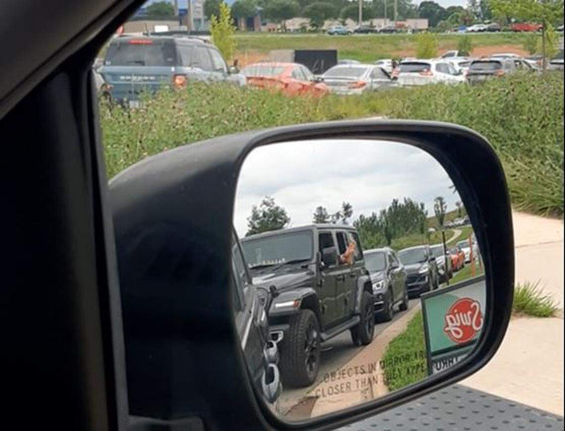Drivers were lined up in front and behind at Swig, the Indian Land soda shop that’s caused a stir since its recent opening.