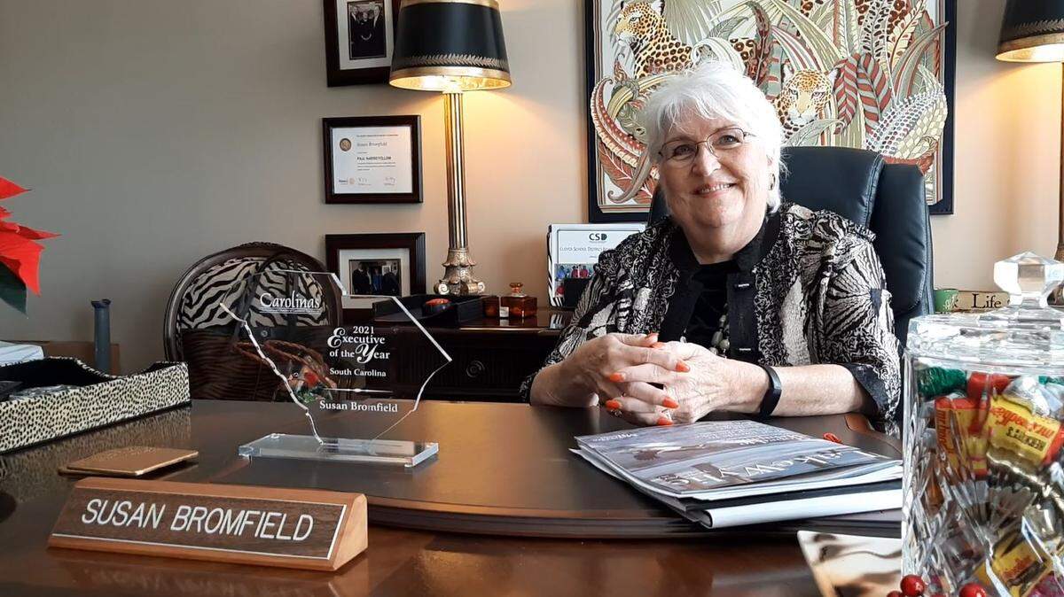Susan Bromfield has been president of the Lake Wylie Chamber of Commerce for the past 30 years.