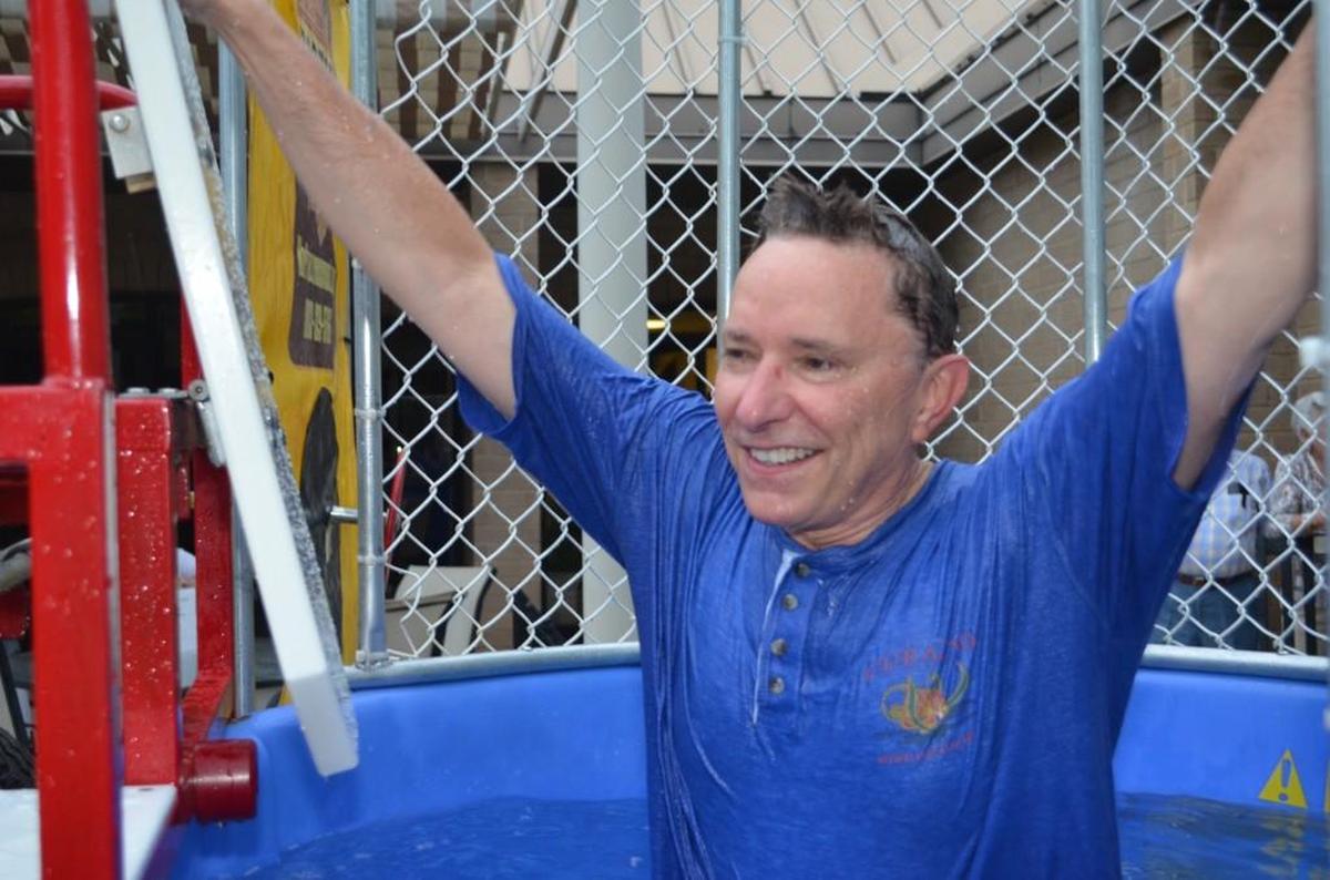 Each time outgoing Westminster Towers CEO Tony Fountain hit the water he came up smiling. 