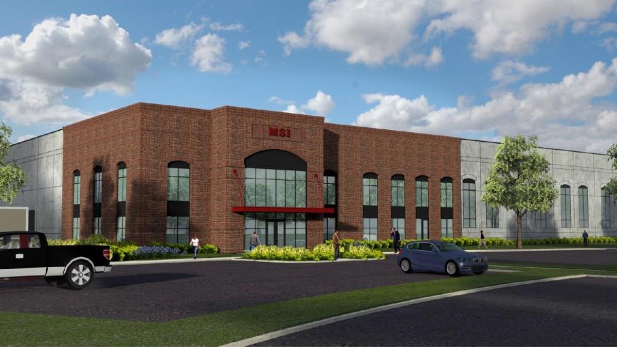 An artist’s rendering of MSI-Forks’ planned Rock Hill facility, which will include the company’s new North American headquarters in the Antrim Business Park.