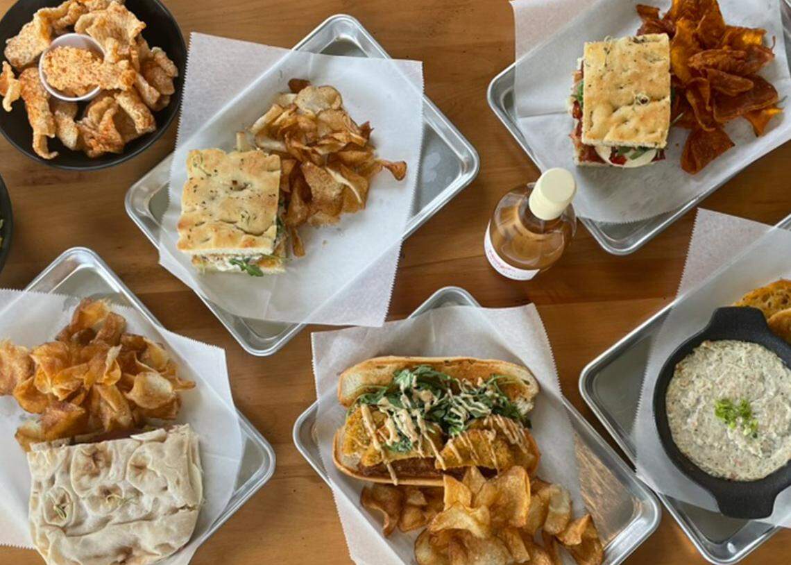 Meals and appetizers at The Pour Market pair with craft beer and wine.