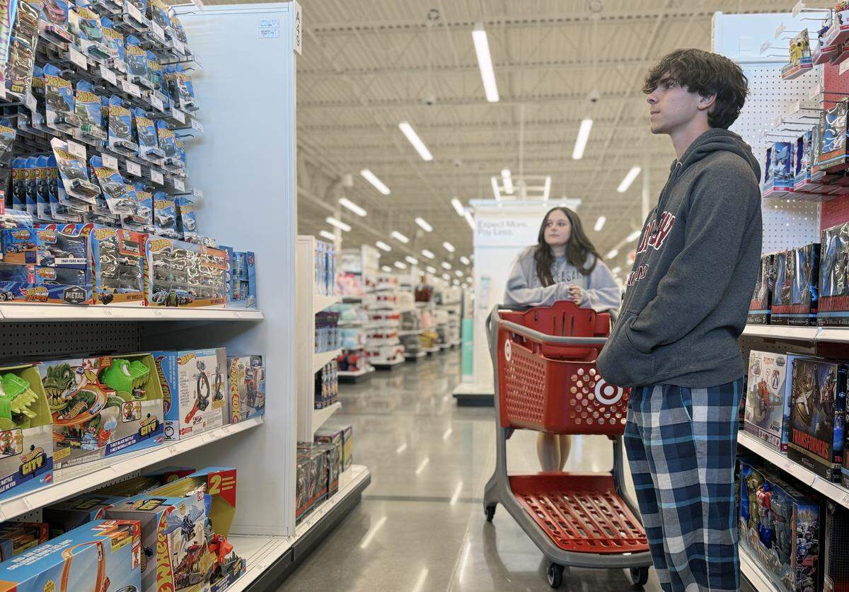 Tyler Smith and Jenna Forminio browse in the toy section Tuesday, Oct. 14 at the new Target in Indian Land.