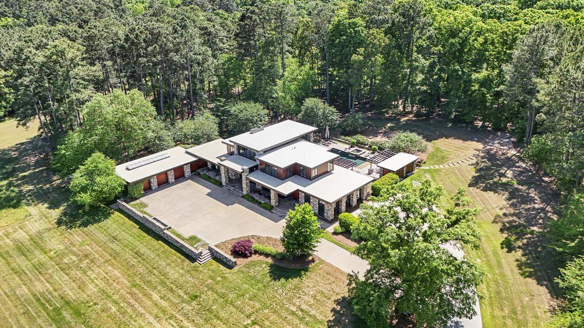 A home for sale in Rock Hill includes more than 75 acres, billed as a modern equestrian ranch.